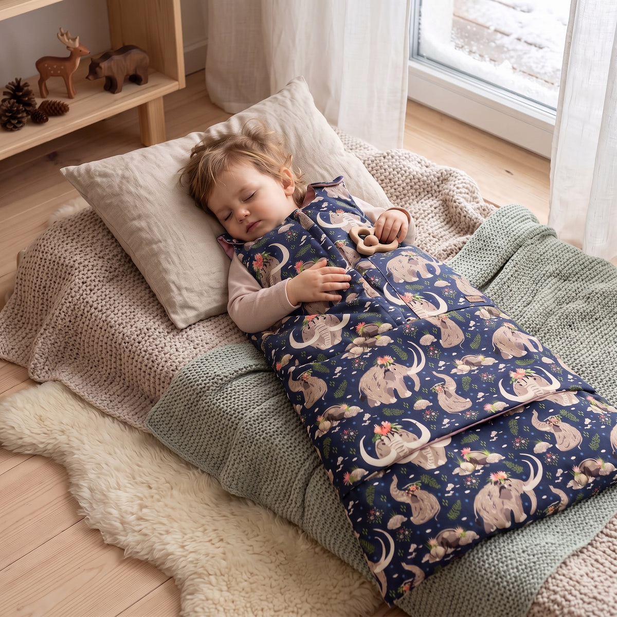 Saco de dormir de invierno evolutivo Monkey Mum® 0 - 4 años - conjunto - Princesa mamut