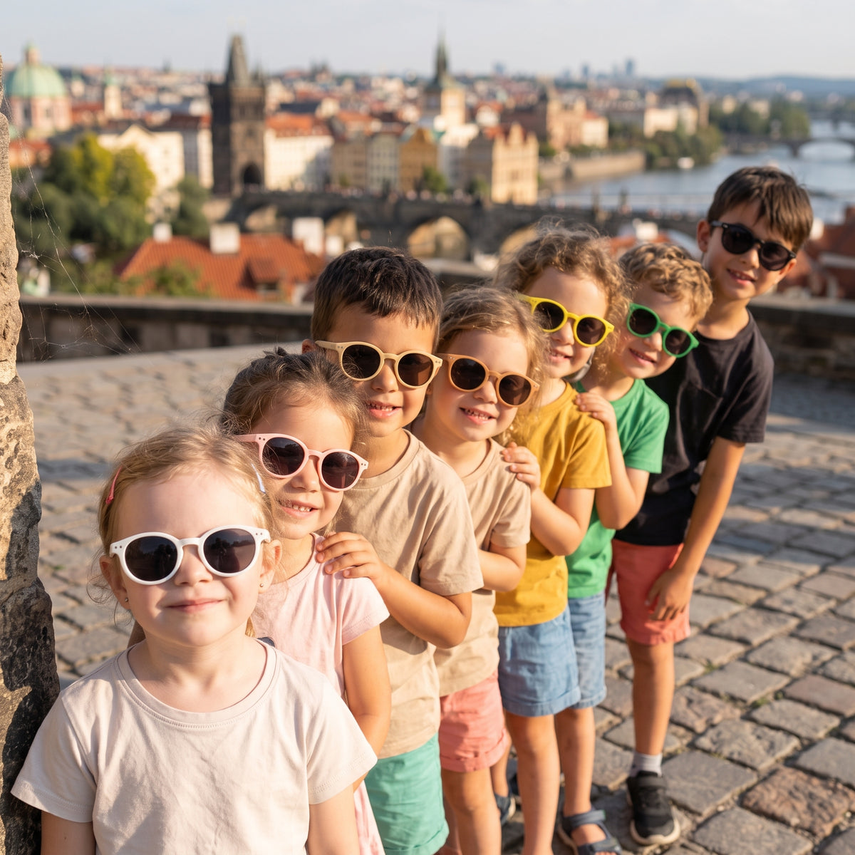 Gafas de sol infantiles Monkey Mum® - Mirada de perro - varios colores