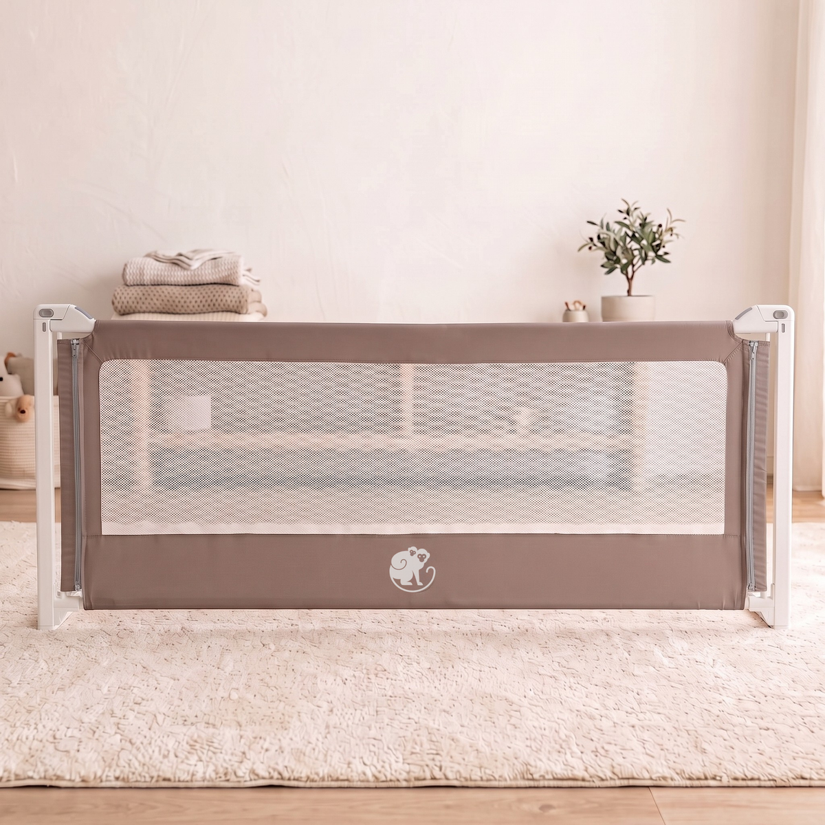 Funda para barrera de cama Monkey Mum® Popular – Gris oscuro
