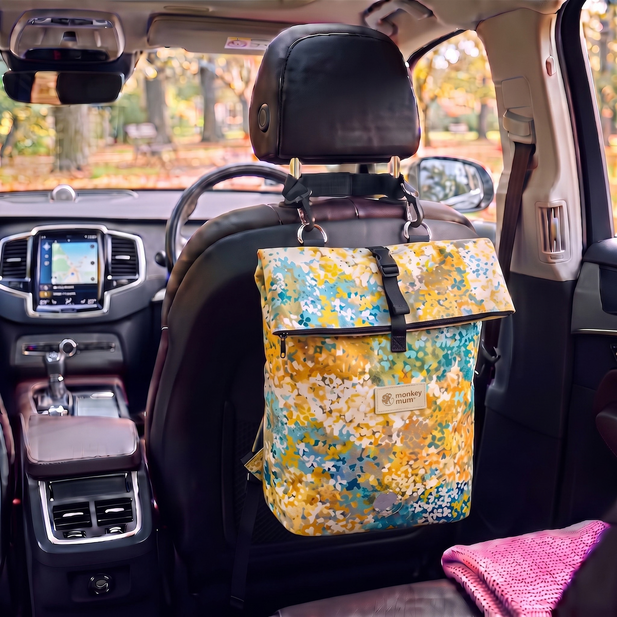 Monkey Mum® Mochila de sarga para carrito de bebé – Prado en flor