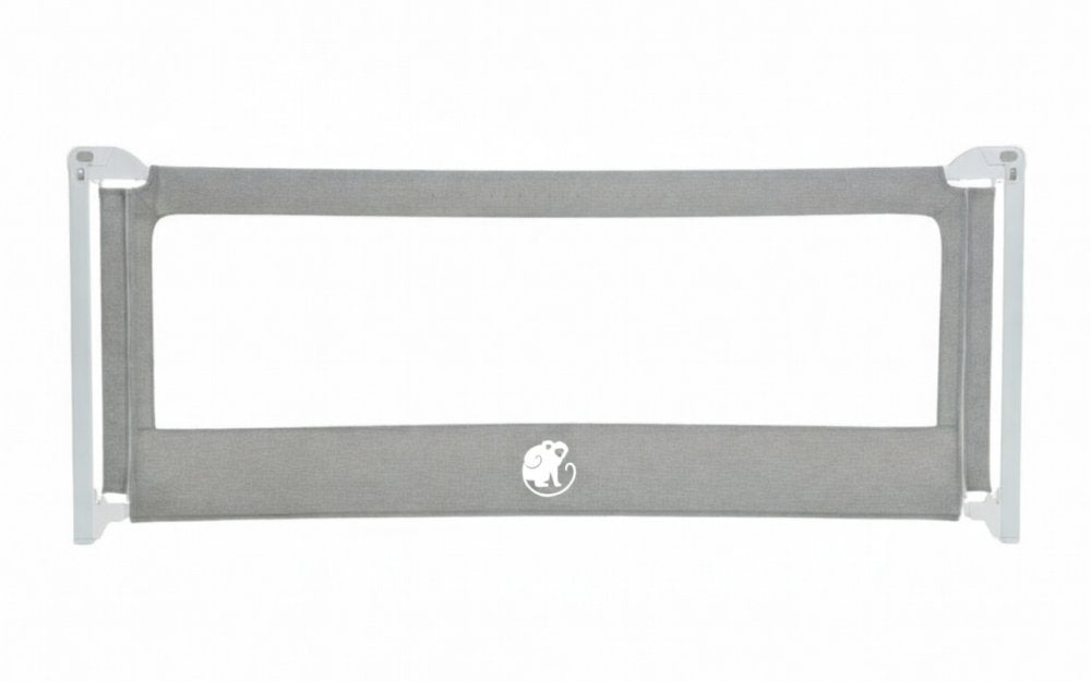 Barrera para cama Monkey Mum® Popular - gris oscuro - diseño - abierta