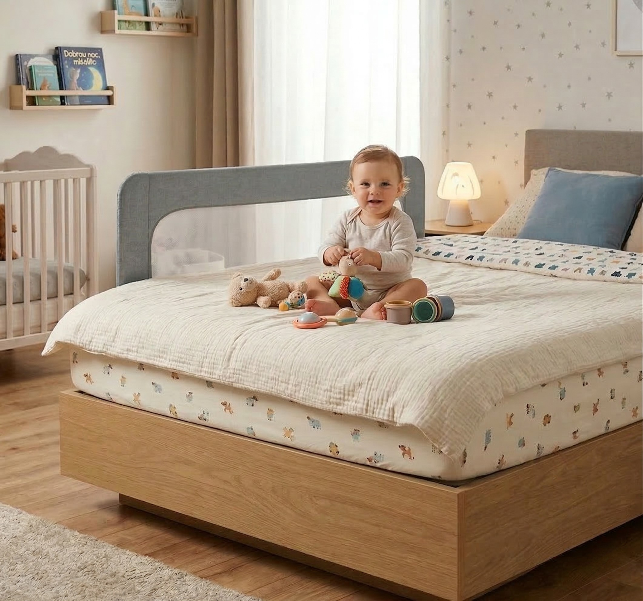 Barrera para cama Monkey Mum® Short- abierta