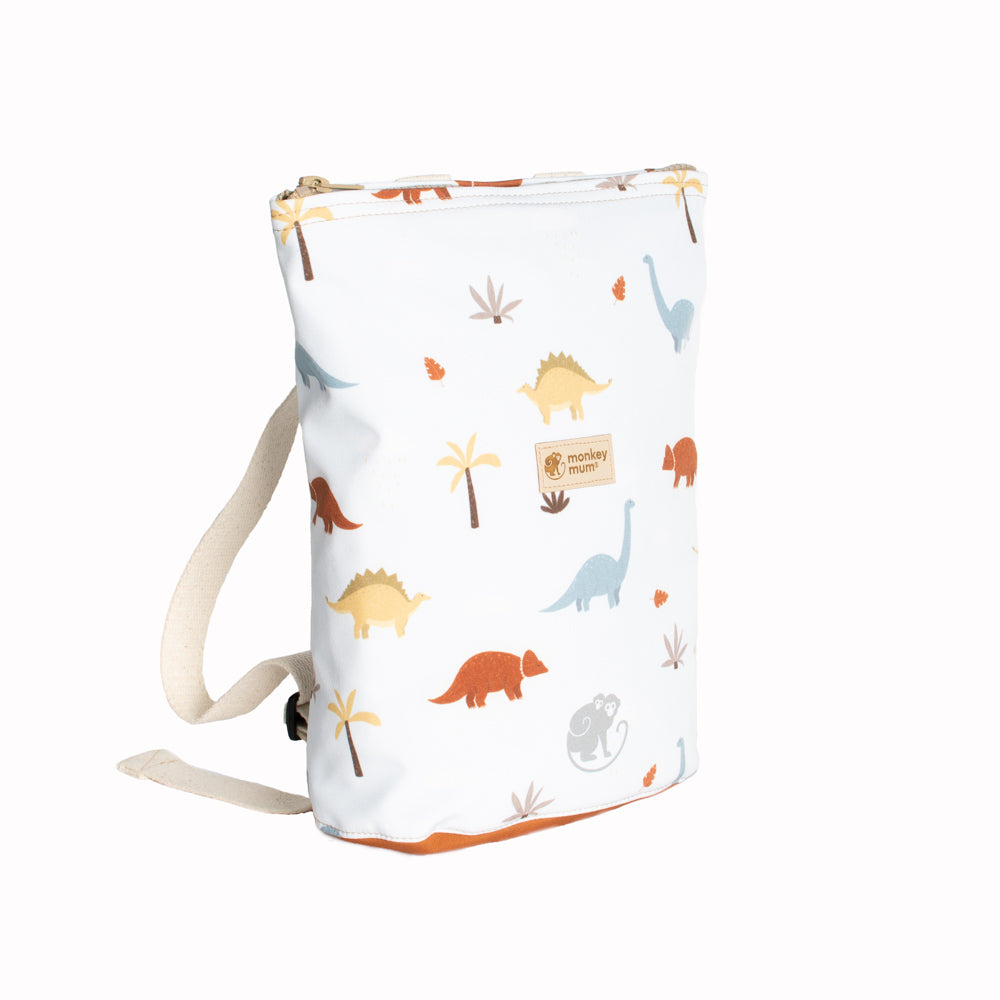 Mochila infantil de softshell Monkey Mum® - Historia de dinosaurios
