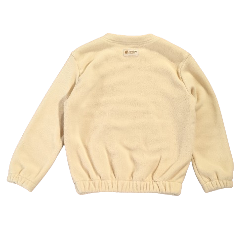 Sudadera polar de poner por la cabeza Monkey Mum® - Beige