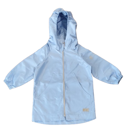 Monkey Mum® Chaqueta cortavientos con manga raglán - Azul claro