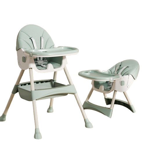 Trona infantil 2 en 1 Comfort - Verde - abierta