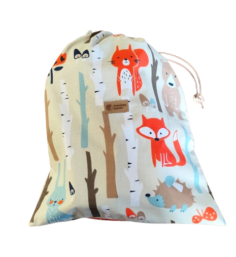 Bolsa de tela Monkey Mum® - Animales del bosque