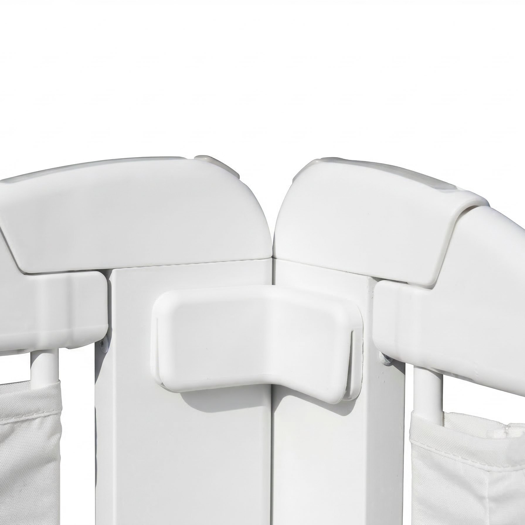 Barrera para cama Monkey Mum® Premium - gris claro - abierta
