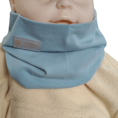 Cuello Monkey Mum® - Azul claro