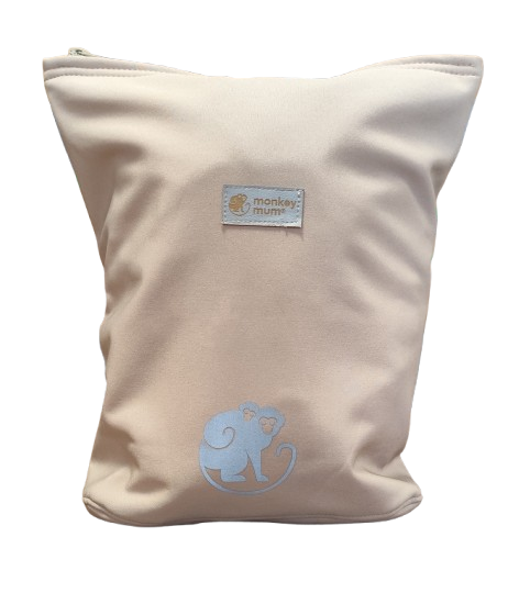 Mochila infantil softshell Monkey Mum® - Beige