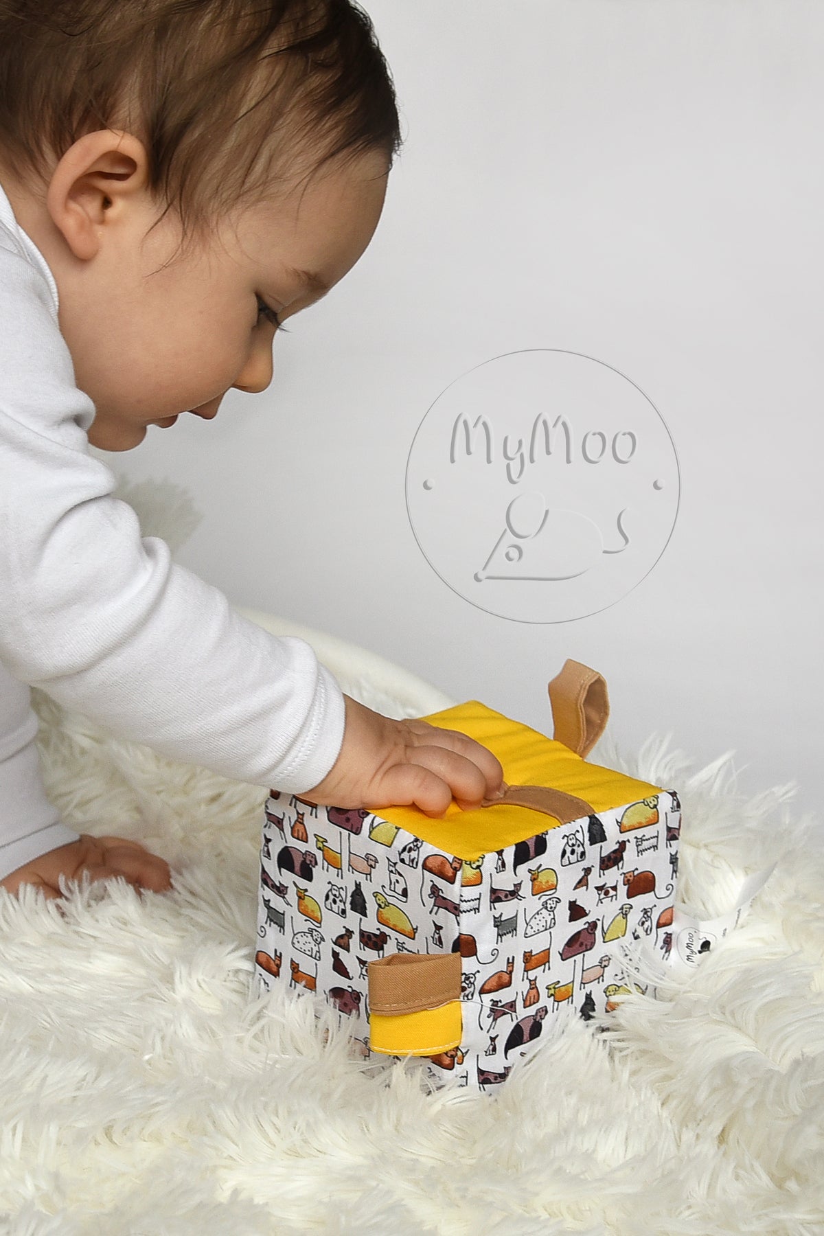 MyMoo Dado de agarre Busy cube - Perritos