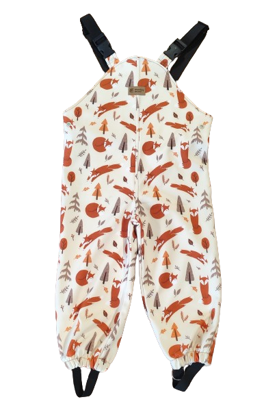 Monkey Mum® Pantalones con peto de softshell con membrana - Juegos del zorro