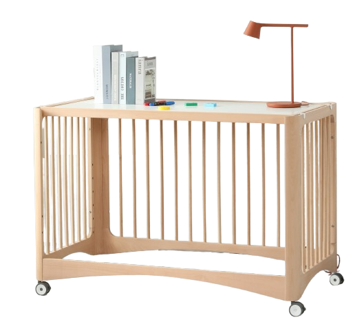 Cuna infantil 4 en 1 - Madera maciza - 120x65 cm
