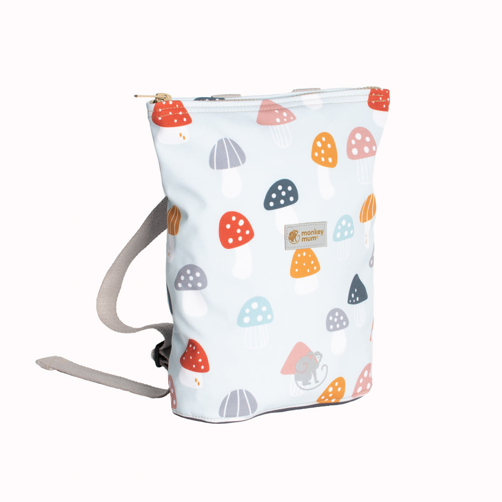 Mochilita softshell infantil Monkey Mum® - Setas venenosas multicolores
