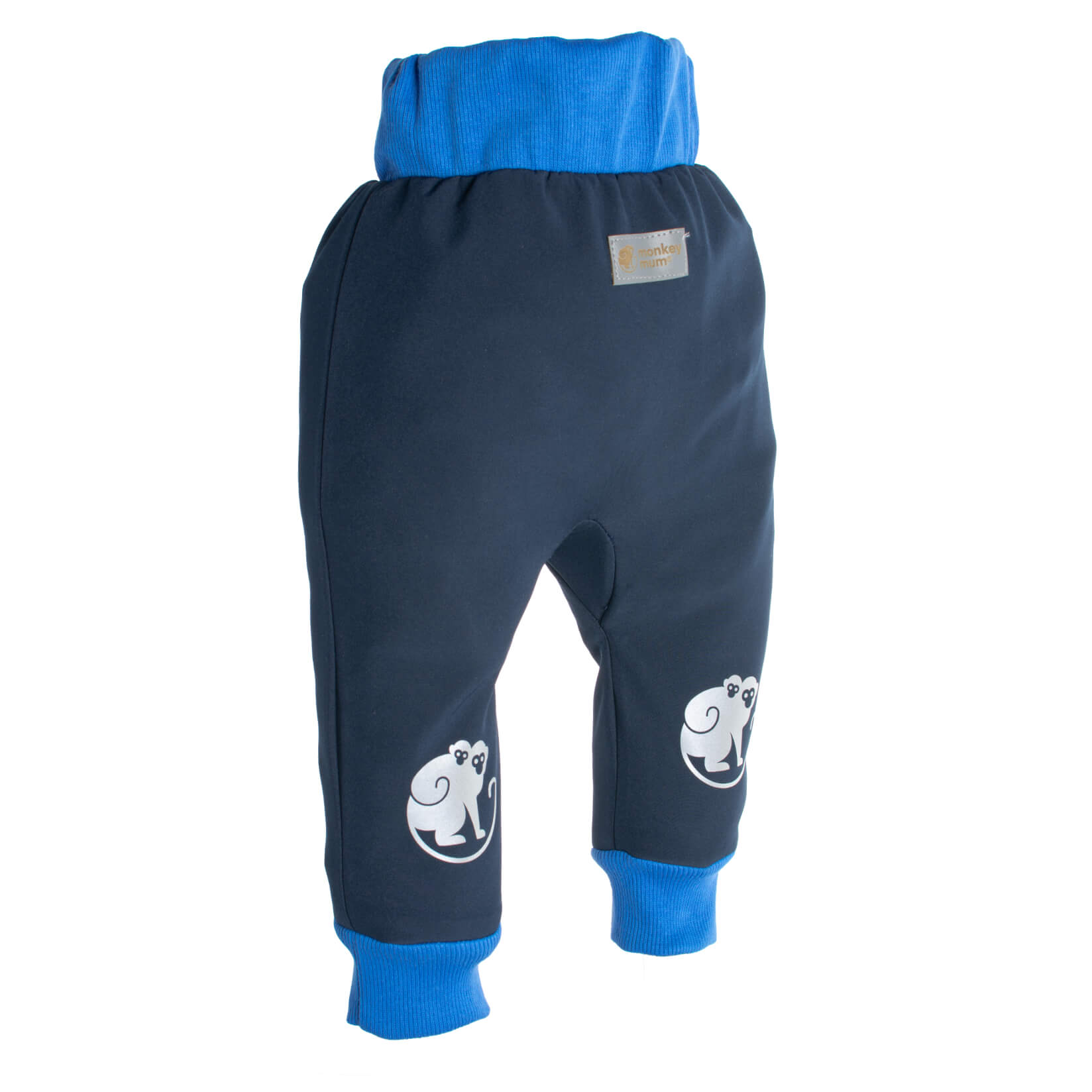 Pantalones infantiles de softshell con membrana Monkey Mum® - Cielo nocturno