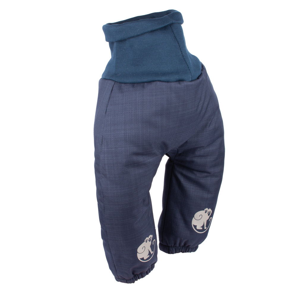Pantalones infantiles evolutivos de invierno de softshell con borreguito Monkey Mum® - Cuentito de hadas nocturno