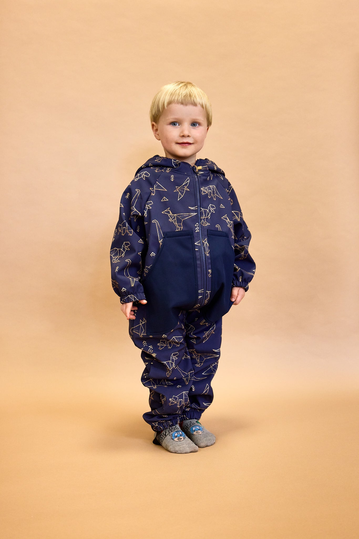Monkey Mum® Mono infantil de invierno de softshell con borreguito - Cuento de hadas nocturno - talla 62/68, 74/80
