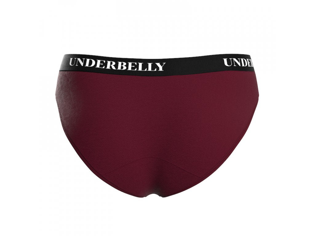 Bragas menstruales Underbelly univers, Menstruación más débil - burdeos