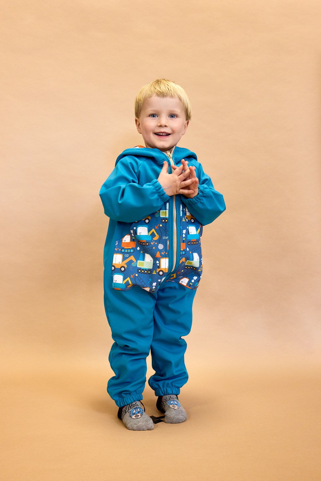 Monkey Mum® Mono de invierno softshell para niños con borreguito - Cuento de hadas, 2ª calidad - talla 62/68
