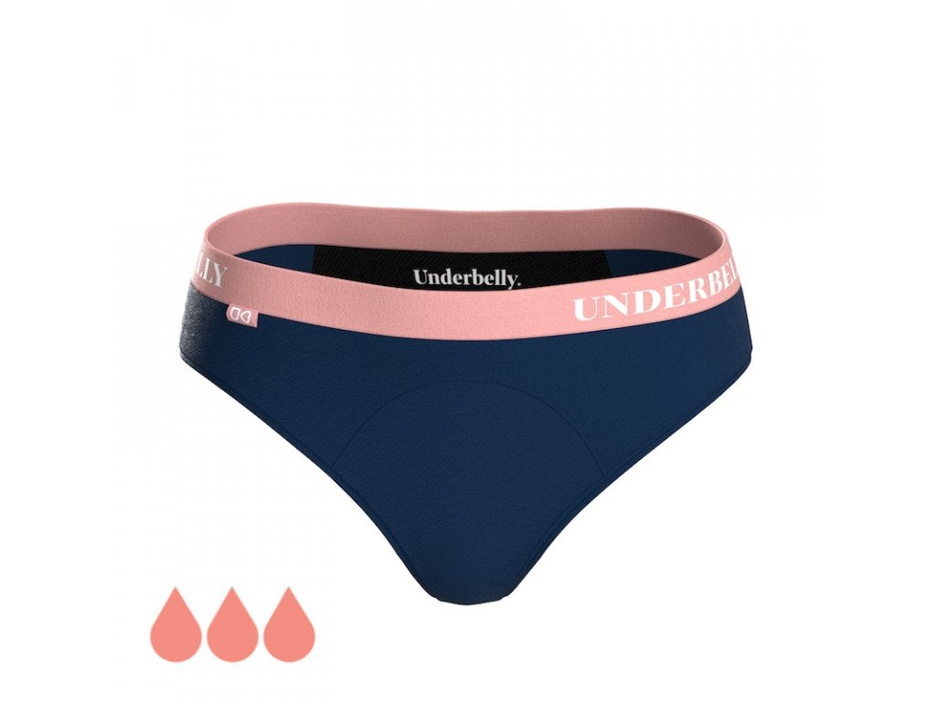 Bragas menstruales Underbelly univers, Menstruación más fuerte - azul