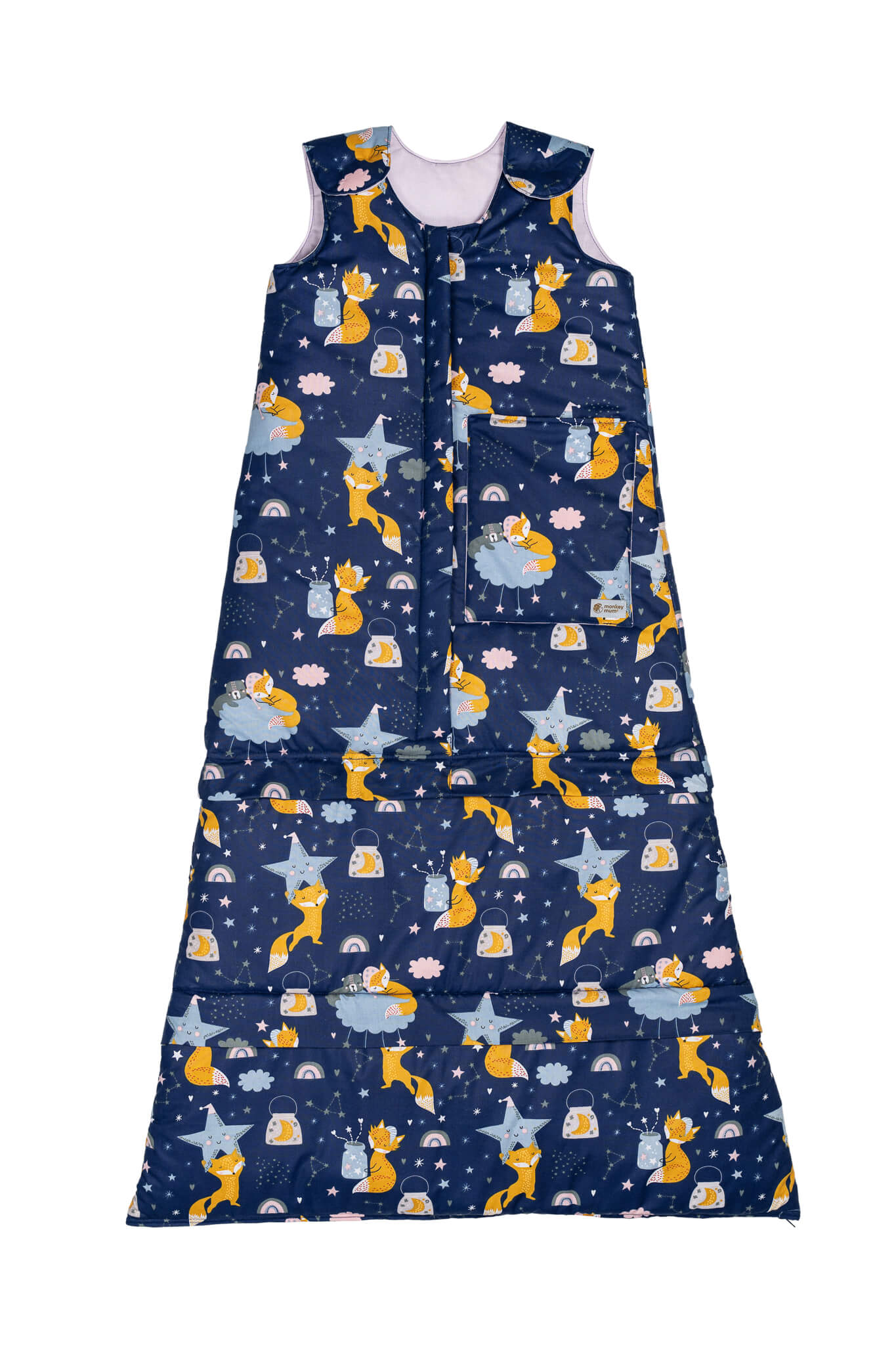Saco de dormir de invierno evolutivo Monkey Mum® 0 - 4 años - conjunto - Soñando con el zorro