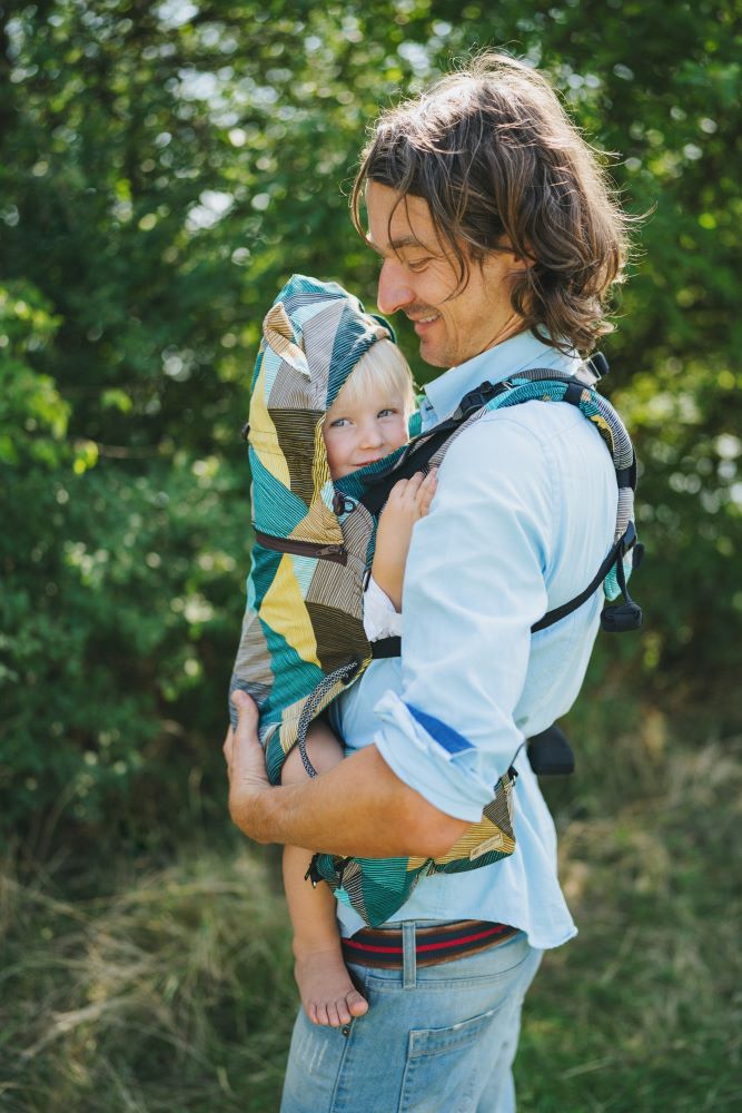 Monkey Mum® Portabebés ergonómico evolutivo Carrie - Encanto geométrico