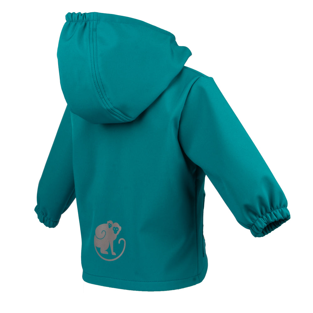 Chaqueta infantil de softshell con membrana Monkey Mum® - Alegre lagartija