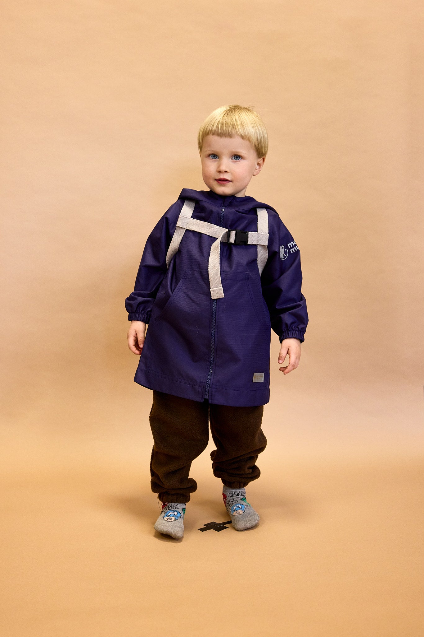 Monkey Mum® Chaqueta cortavientos con manga raglán - Granate