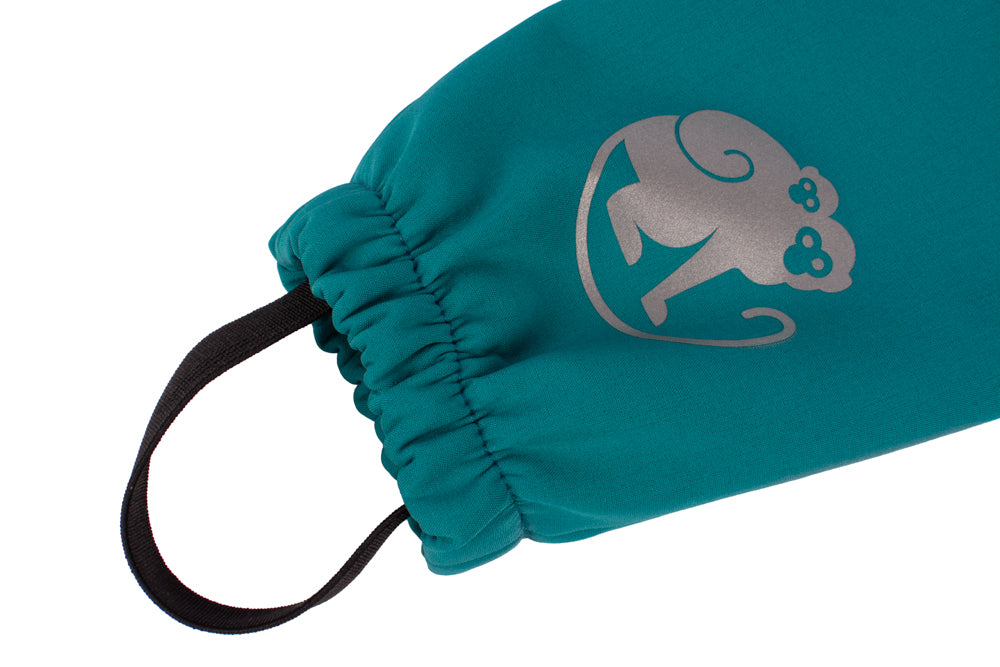 Pantalones infantiles evolutivos de softshell con membrana Monkey Mum® - Alegre lagartija