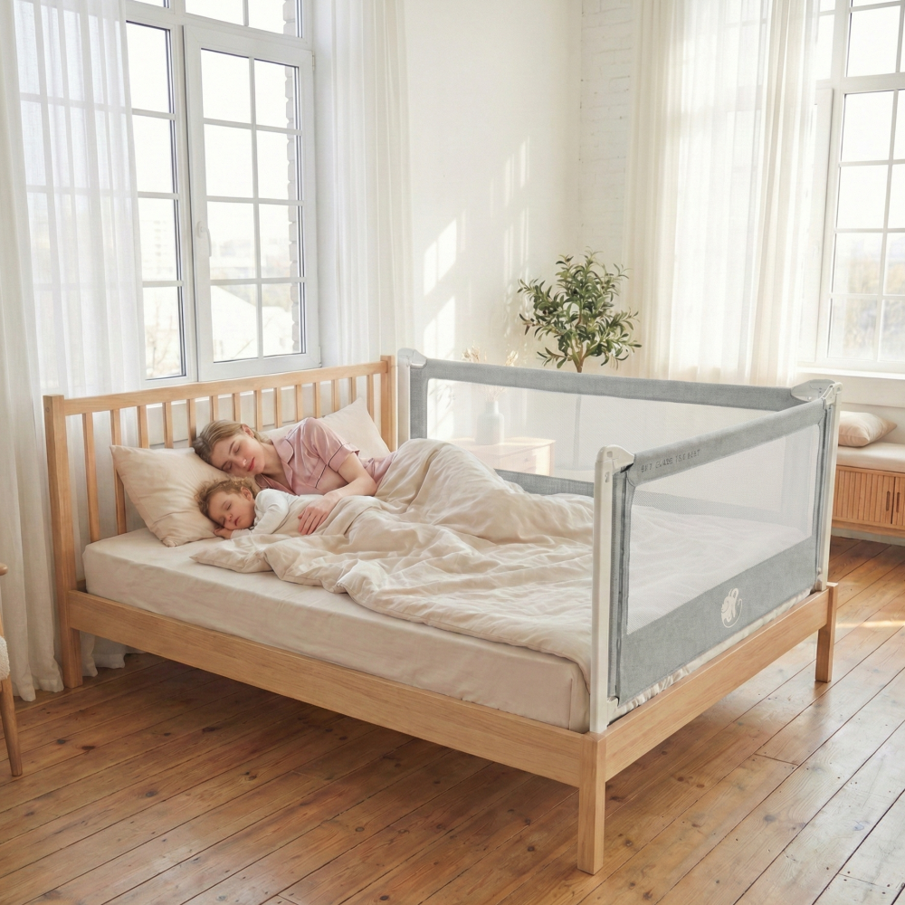 Barrera para cama Monkey Mum® Popular - gris oscuro - diseño