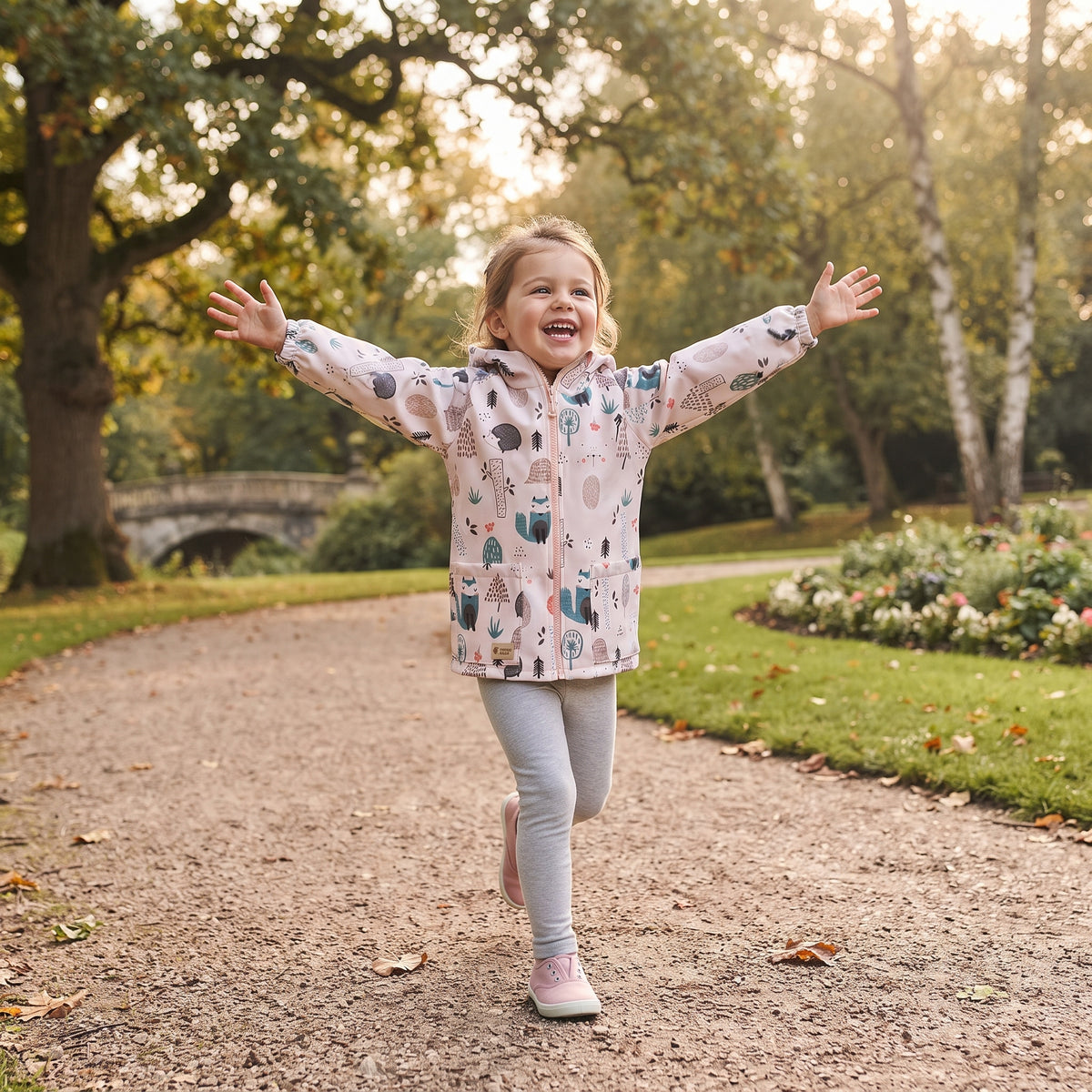 Chaqueta softshell infantil con membrana Monkey Mum® - Animales del día