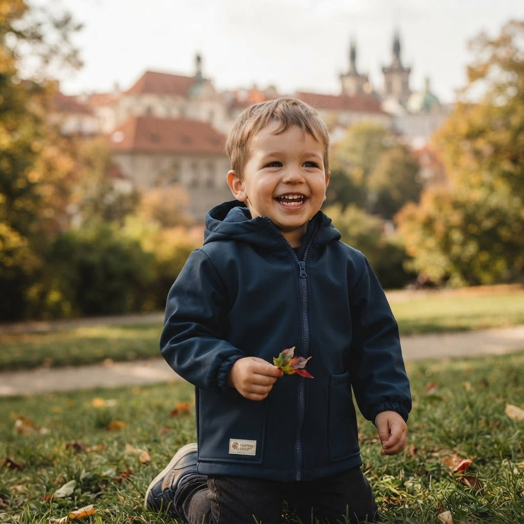 Chaqueta softshell infantil con membrana Monkey Mum® - Cielo nocturno