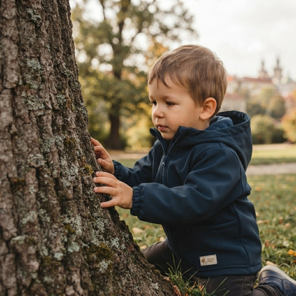 Chaqueta softshell infantil con membrana Monkey Mum® - Cielo nocturno