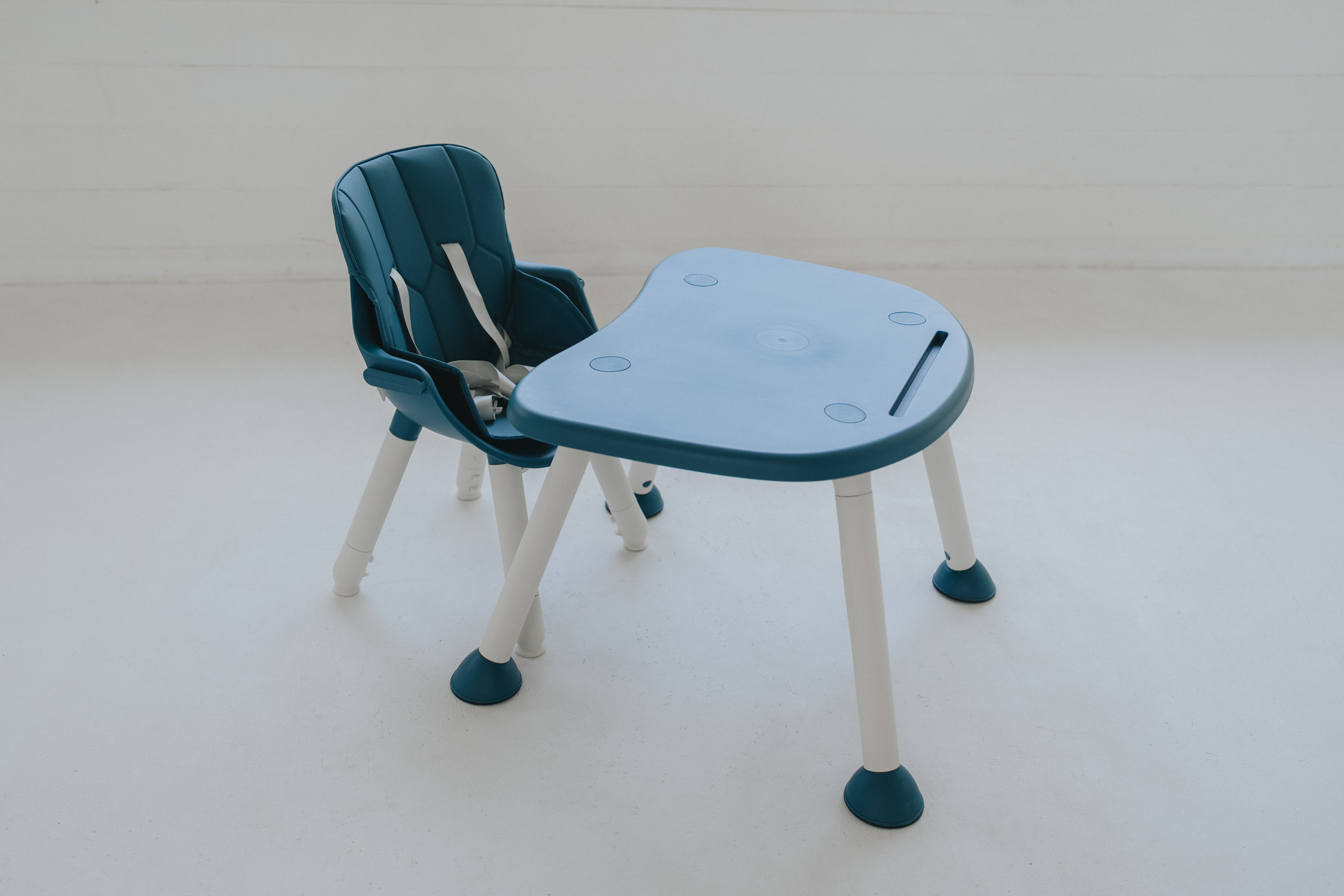 Trona infantil 2 en 1 Grow - Azul - abierta
