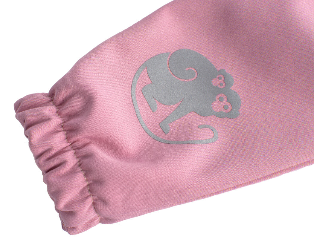 Pantalones infantiles de softshell con membrana Monkey Mum® - Algodón de azúcar
