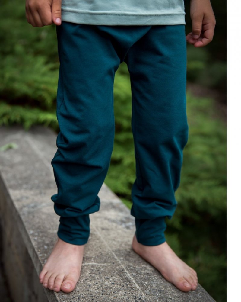 Pantalón de chándal holgado para niño, LIGHT, verde botella