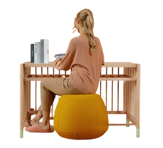 Cuna infantil 3 en 1 - Madera maciza - 120x60 cm