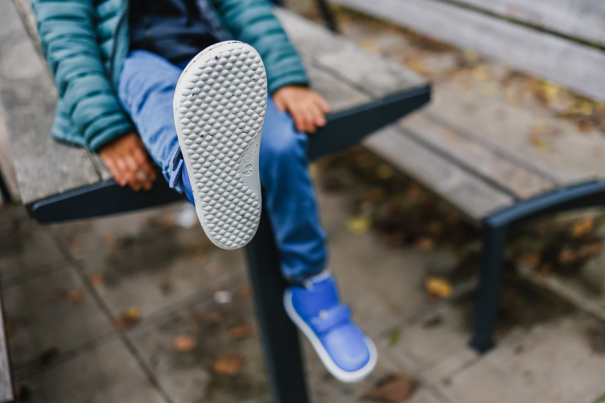 Be Lenka Barefoot Zapatos de invierno para niños Panda 2.0 - Blue & White