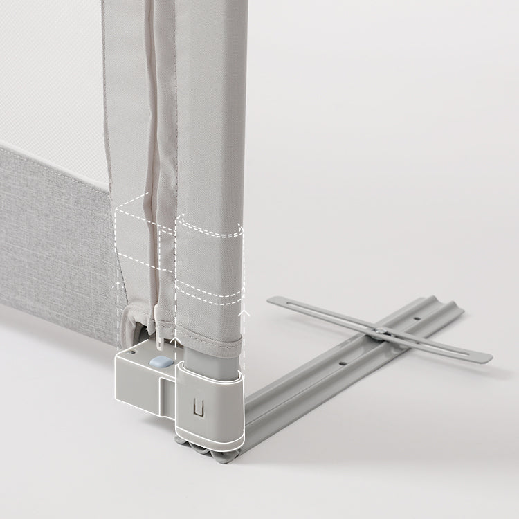 Barrera para cama Monkey Mum® Economy - gris claro