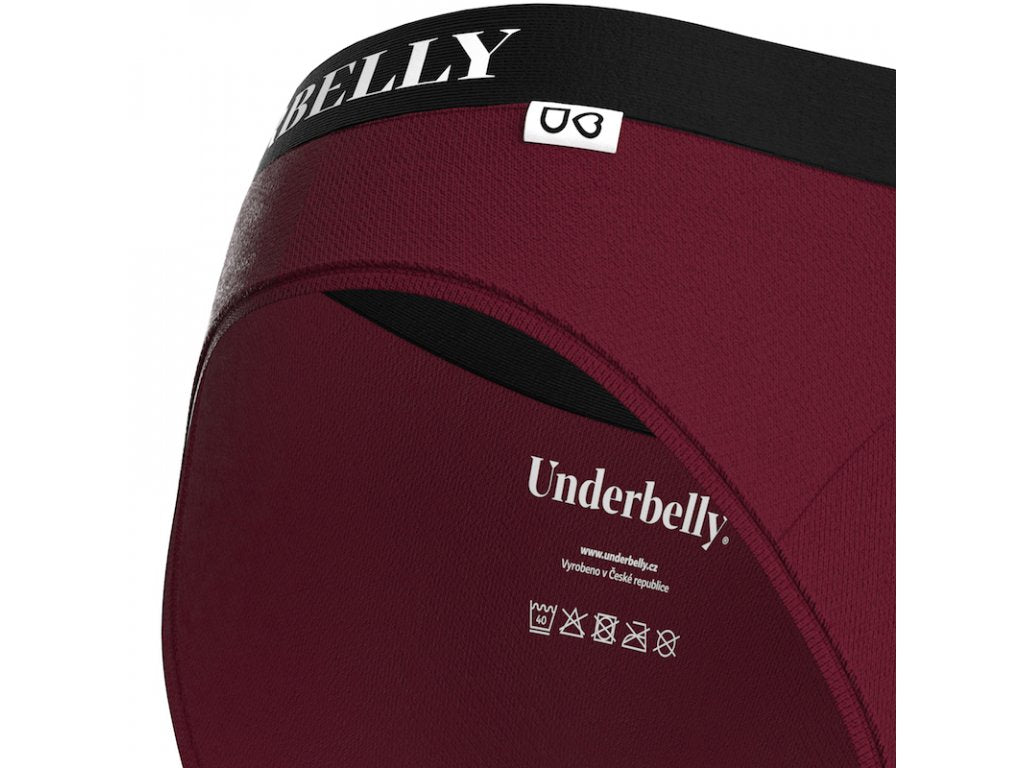 Bragas menstruales Underbelly univers, Menstruación más débil - burdeos