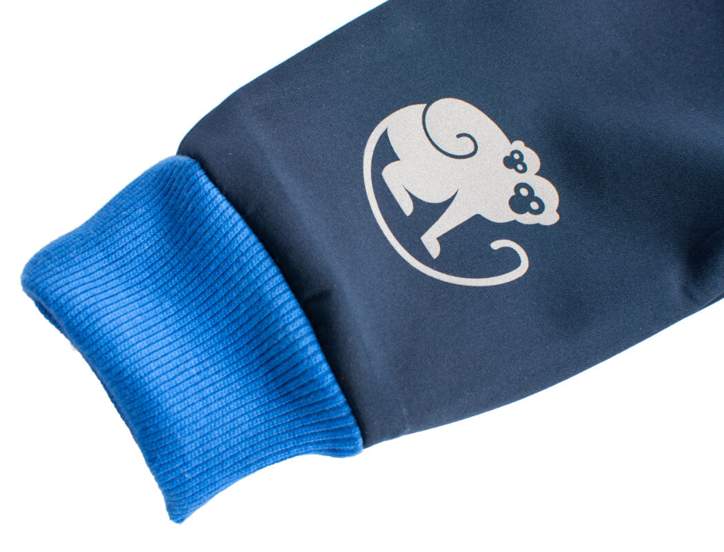 Pantalones infantiles de softshell con membrana Monkey Mum® - Cielo nocturno