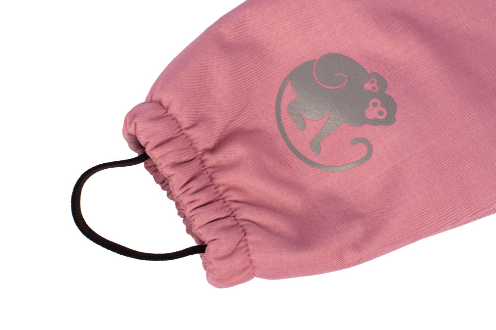 Pantalones infantiles evolutivos de invierno de softshell con borreguito Monkey Mum® - Ovejita rosa