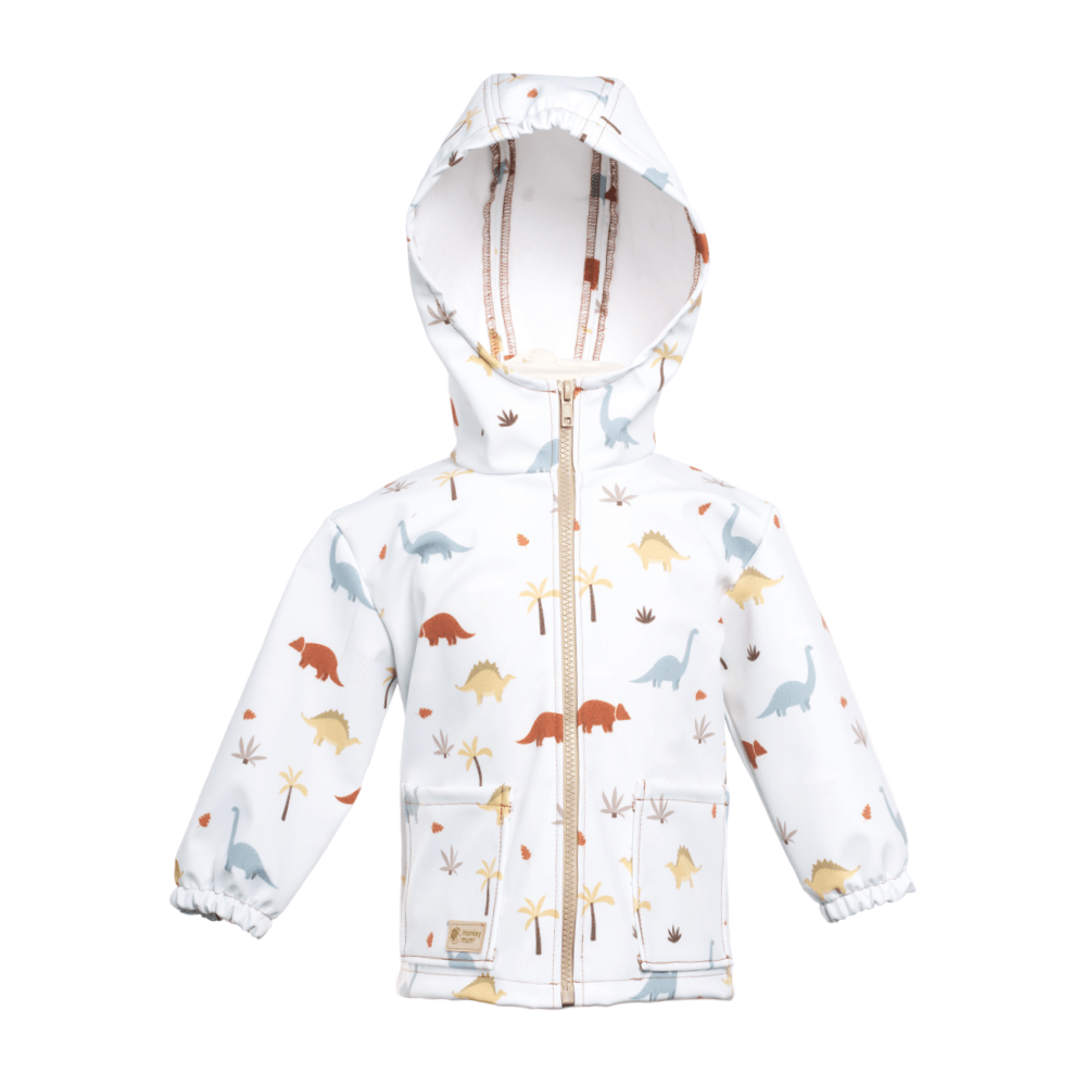 Chaqueta softshell infantil con membrana Monkey Mum® - Historia de dinosaurios