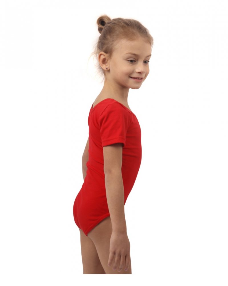 Maillot niñas ballet, gimnasia, rojo