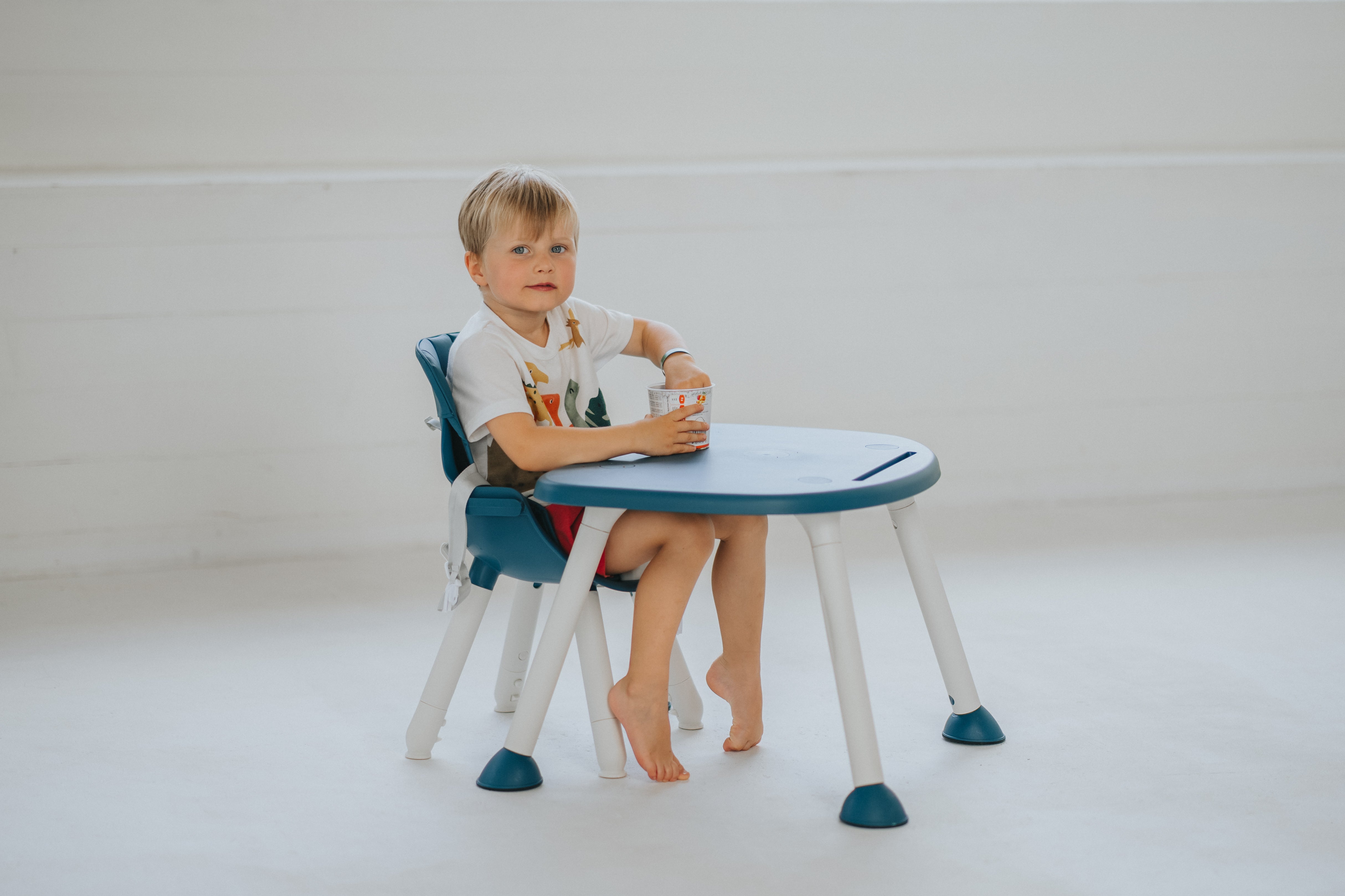 Trona infantil 2 en 1 Grow - Azul - abierta